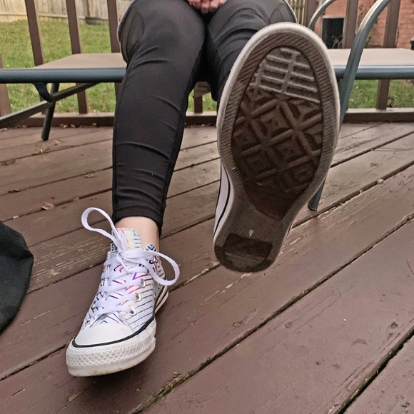 Converse Chuck Taylor All Star Ox "All Of The Stars" Women's Shoes White-Black 6 - Picture 6 of 10